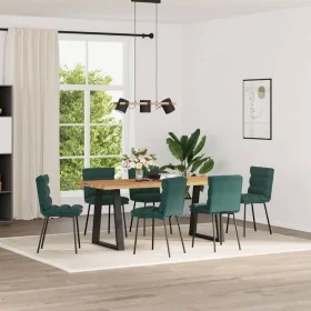Sillas de comedor 6 unidades terciopelo verde oscuro de , Sillas de comedor - Ref: Foro24-3315654, Precio: 267,85 €, Descuent...