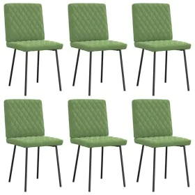 Sillas de comedor 6 unidades terciopelo verde claro de , Sillas de comedor - Ref: Foro24-3315476, Precio: 246,08 €, Descuento: %