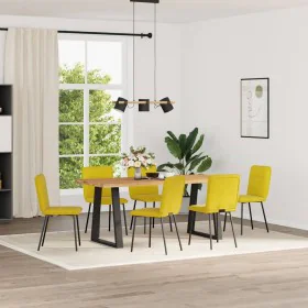 Sillas de comedor 6 unidades terciopelo amarillo by , dining chairs - Ref: Foro24-3315586, Price: 247,36 €, Discount: %