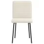 Sillas de comedor 6 unidades de terciopelo crema de , Sillas de comedor - Ref: Foro24-3315512, Precio: 250,14 €, Descuento: %