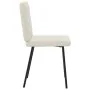 Sillas de comedor 6 unidades de terciopelo crema de , Sillas de comedor - Ref: Foro24-3315512, Precio: 250,14 €, Descuento: %