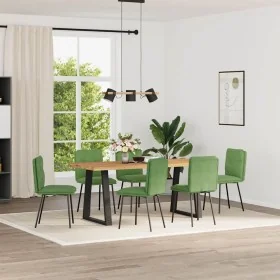 Sillas de comedor 6 unidades terciopelo verde claro de , Sillas de comedor - Ref: Foro24-3315682, Precio: 253,68 €, Descuento: %