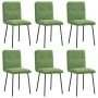 Sillas de comedor 6 unidades terciopelo verde claro de , Sillas de comedor - Ref: Foro24-3315682, Precio: 253,68 €, Descuento: %