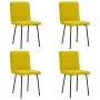 Sillas de comedor 4 unidades terciopelo amarillo de , Sillas de comedor - Ref: Foro24-3315240, Precio: 166,39 €, Descuento: %