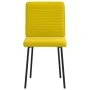 Sillas de comedor 4 unidades terciopelo amarillo de , Sillas de comedor - Ref: Foro24-3315240, Precio: 166,39 €, Descuento: %