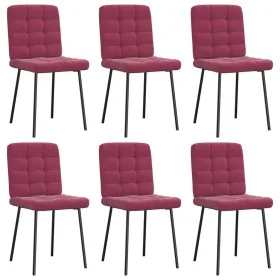 Sillas de comedor 6 unidades terciopelo rojo tinto von , Essstühle - Ref: Foro24-3315455, Preis: 253,40 €, Rabatt: %