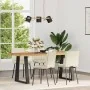 Sillas de comedor 4 unidades terciopelo crema by , dining chairs - Ref: Foro24-3315353, Price: 176,89 €, Discount: %