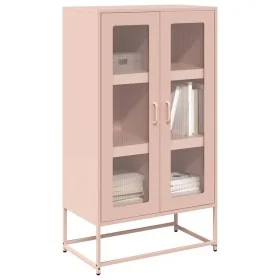 Aparador de acero rosa 68x39x123 cm de , Aparadores - Ref: Foro24-853357, Precio: 152,62 €, Descuento: %