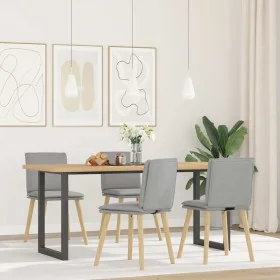 Sillas de comedor 4 uds tela gris nube by , dining chairs - Ref: Foro24-3315364, Price: 210,66 €, Discount: %