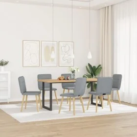 Sillas de comedor 6 unidades de tela gris claro by , dining chairs - Ref: Foro24-3315590, Price: 299,32 €, Discount: %