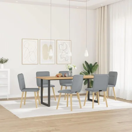 Sillas de comedor 6 unidades de tela gris claro by , dining chairs - Ref: Foro24-3315590, Price: 299,32 €, Discount: %