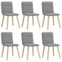 Sillas de comedor 6 unidades de tela gris claro by , dining chairs - Ref: Foro24-3315590, Price: 299,32 €, Discount: %
