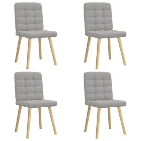 Sillas de comedor 4 uds tela gris nube de , Sillas de comedor - Ref: Foro24-3315200, Precio: 202,28 €, Descuento: %