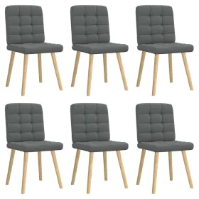 Sillas de comedor 6 unidades tela gris oscuro by , dining chairs - Ref: Foro24-3315462, Price: 303,48 €, Discount: %