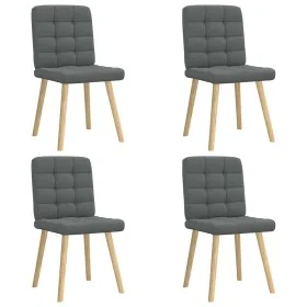 Sillas de comedor giratorias 4 unidades tela gris oscuro de , Sillas de comedor - Ref: Foro24-3315192, Precio: 203,13 €, Desc...