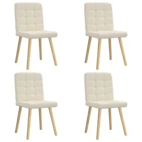 Sillas de comedor 4 unidades lino de , Sillas de comedor - Ref: Foro24-3315202, Precio: 211,47 €, Descuento: %