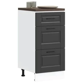 Mueble bajo de cocina Porto madera contrachapada negro de , Armarios de cocina - Ref: Foro24-854221, Precio: 82,13 €, Descuen...