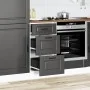 Mueble bajo de cocina Porto madera contrachapada negro de , Armarios de cocina - Ref: Foro24-854221, Precio: 82,13 €, Descuen...