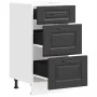 Mueble bajo de cocina Porto madera contrachapada negro de , Armarios de cocina - Ref: Foro24-854221, Precio: 82,13 €, Descuen...
