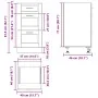 Mueble bajo de cocina Porto madera contrachapada negro de , Armarios de cocina - Ref: Foro24-854221, Precio: 82,13 €, Descuen...
