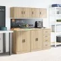 Armarios de pared 2 uds para garaje madera de ingeniería de , Armarios industriales - Ref: Foro24-860630, Precio: 60,58 €, De...