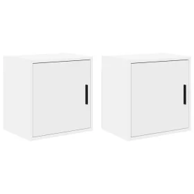 Armarios de pared 2 uds para garaje madera de ingeniería blanco de , Armarios industriales - Ref: Foro24-860626, Precio: 54,9...