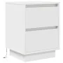 Mesilla de noche con luces LED blanca 38x34x50 cm by , Nightstands - Ref: Foro24-861283, Price: 57,22 €, Discount: %