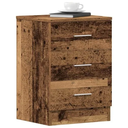 Mesita de noche madera contrachapada madera vieja 38x35x55 cm by , Nightstands - Ref: Foro24-861124, Price: 55,13 €, Discount: %