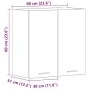 Armario de pared de cocina de madera vieja 60x31x60 cm de , Armarios de cocina - Ref: Foro24-861147, Precio: 61,72 €, Descuen...