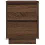 Mesilla de noche con luces LED roble marrón 38x34x50 cm by , Nightstands - Ref: Foro24-861295, Price: 58,25 €, Discount: %