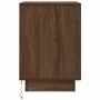 Mesilla de noche con luces LED roble marrón 38x34x50 cm by , Nightstands - Ref: Foro24-861295, Price: 58,25 €, Discount: %