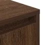 Mesilla de noche con luces LED roble marrón 38x34x50 cm by , Nightstands - Ref: Foro24-861295, Price: 58,25 €, Discount: %