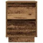 Mesilla de noche con luces LED madera vieja 38x34x50 cm by , Nightstands - Ref: Foro24-861297, Price: 56,54 €, Discount: %