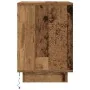 Mesilla de noche con luces LED madera vieja 38x34x50 cm by , Nightstands - Ref: Foro24-861297, Price: 56,54 €, Discount: %