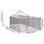Caseta perros exterior con corral 4x2x1,5 m acero galvanizado de , Casetas para perros - Ref: Foro24-3329235, Precio: 182,81 ...