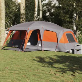 Tienda familiar con porche 9 personas impermeable gris naranja de , Tiendas de campaña - Ref: Foro24-4009586, Precio: 323,66 ...