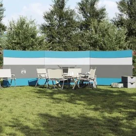 Cortaviento de camping impermeable azul 508x130 cm de , Paravientos - Ref: Foro24-4009661, Precio: 35,44 €, Descuento: %