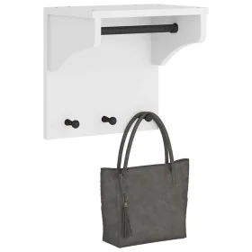 Perchero de pared SANDNES madera maciza pino blanco 43x30x42cm by , Hat and coat racks - Ref: Foro24-4010456, Price: 39,99 €,...