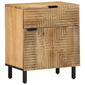 Mesita de noche madera maciza de mango 50x33x60 cm marrón de , Mesitas de noche - Ref: Foro24-4017728, Precio: 95,42 €, Descu...