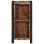 Mesita de noche de madera maciza reciclada 40x30x80 cm de , Almacenamiento para CD y DVD - Ref: Foro24-4013600, Precio: 129,8...