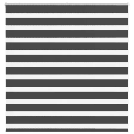 Estor cebra negro 150x100 cm tejido ancho 145,9 cm poliéster de , Persianas y estores - Ref: Foro24-4014219, Precio: 27,10 €,...