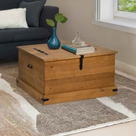 Baúl de almacenamiento HALDEN 91x91x47 cm madera maciza de , Baúles de almacenamiento - Ref: Foro24-4018405, Precio: 235,26 €...