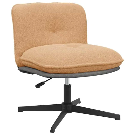 Silla de oficina giratoria tejido imitación lana rizada beige de , Sillas - Ref: Foro24-4105388, Precio: 117,81 €, Descuento: %