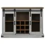Aparador HALDEN 2 puertas correderas blanco 112x40x80 cm de , Aparadores - Ref: Foro24-4018426, Precio: 277,42 €, Descuento: %