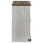Aparador HALDEN con puerta corredera blanco 80x40x80 cm de , Aparadores - Ref: Foro24-4018418, Precio: 201,90 €, Descuento: %