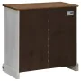 Aparador HALDEN con puerta corredera blanco 80x40x80 cm de , Aparadores - Ref: Foro24-4018418, Precio: 201,90 €, Descuento: %
