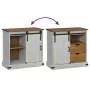 Aparador HALDEN con puerta corredera blanco 80x40x80 cm de , Aparadores - Ref: Foro24-4018418, Precio: 201,90 €, Descuento: %