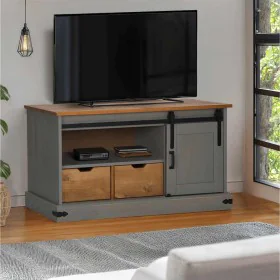 Mueble de TV HALDEN con puerta corredera gris 110x40x60 cm de , Muebles TV - Ref: Foro24-4018411, Precio: 209,54 €, Descuento: %
