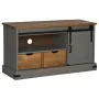 Mueble de TV HALDEN con puerta corredera gris 110x40x60 cm de , Muebles TV - Ref: Foro24-4018411, Precio: 209,54 €, Descuento: %