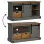 Mueble de TV HALDEN con puerta corredera gris 110x40x60 cm de , Muebles TV - Ref: Foro24-4018411, Precio: 209,54 €, Descuento: %